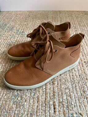 Merrell Gridway Mid Leather Suede Chukka Sneakers Brown Womens Size 9 EUC
